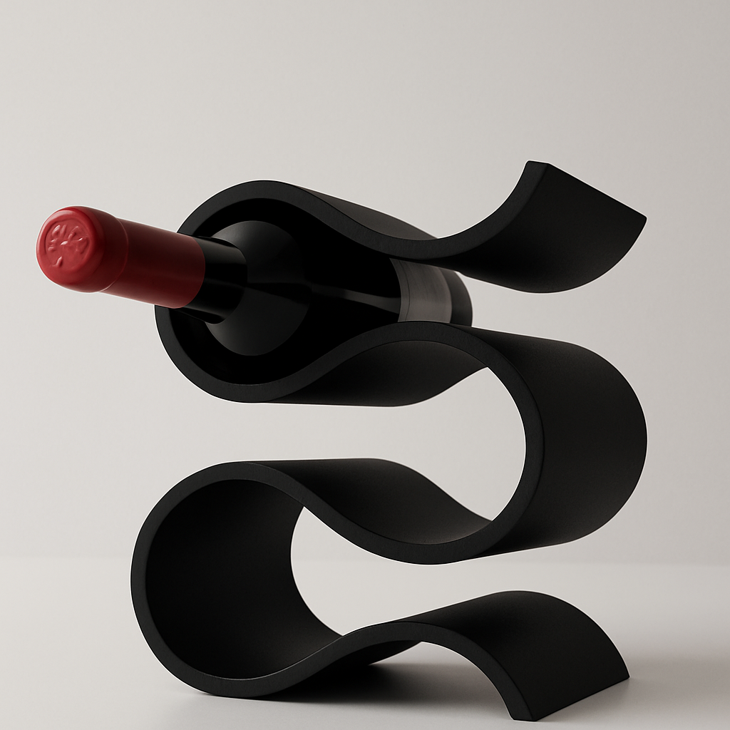 WaveBottle™ – Support Ondulé Design pour Bouteille