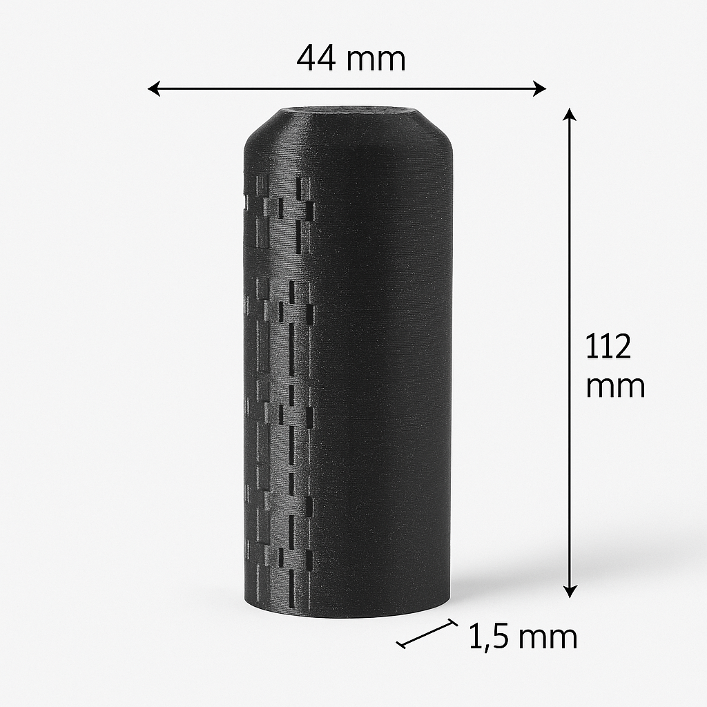 Protège-lisseur à cheveux – Étui imprimé en 3D design carbone