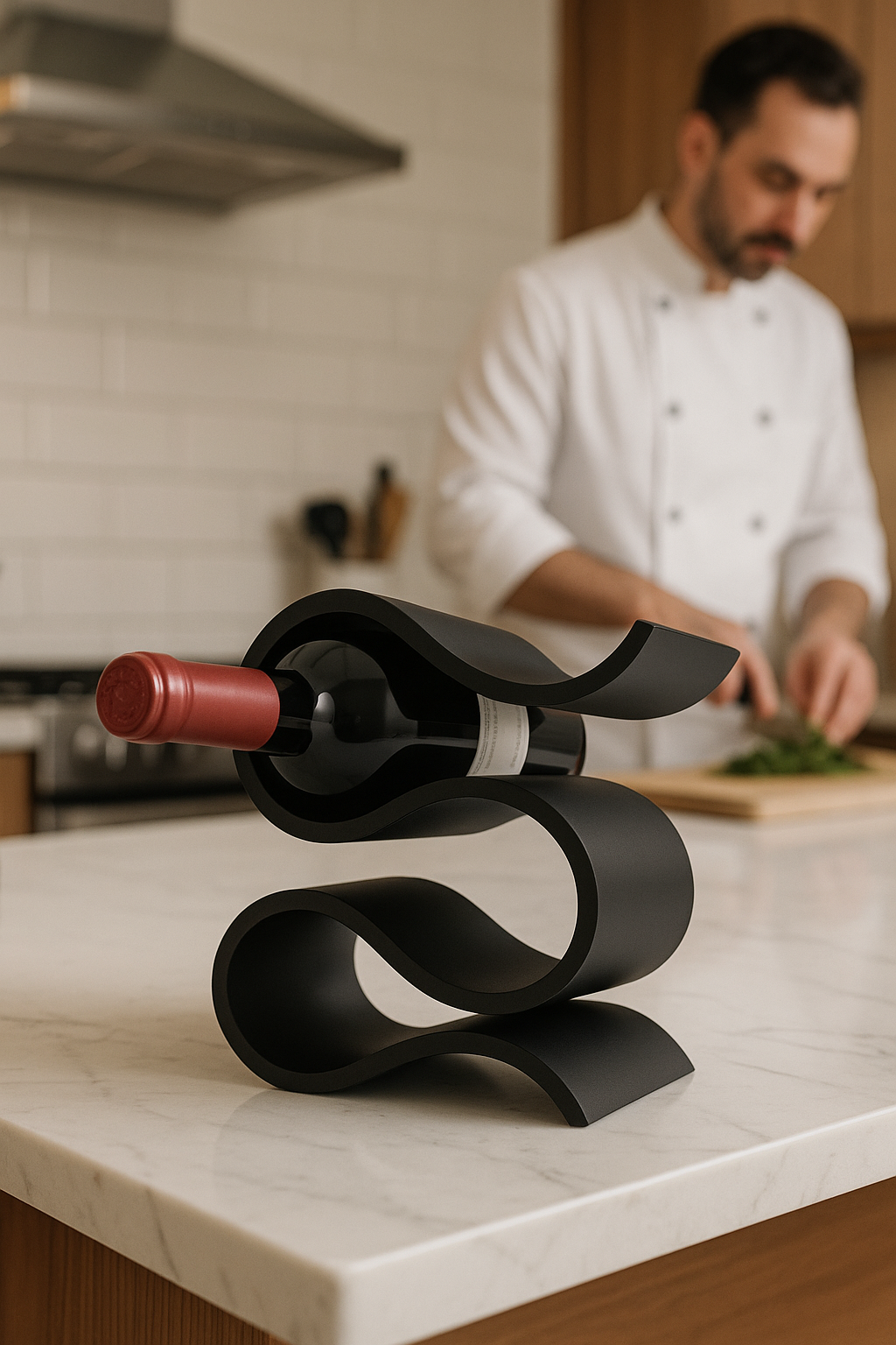 WaveBottle™ – Support Ondulé Design pour Bouteille