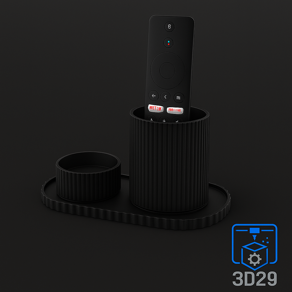 Organisateur de Salon 3D – Télécommandes & Dessous de Verre
