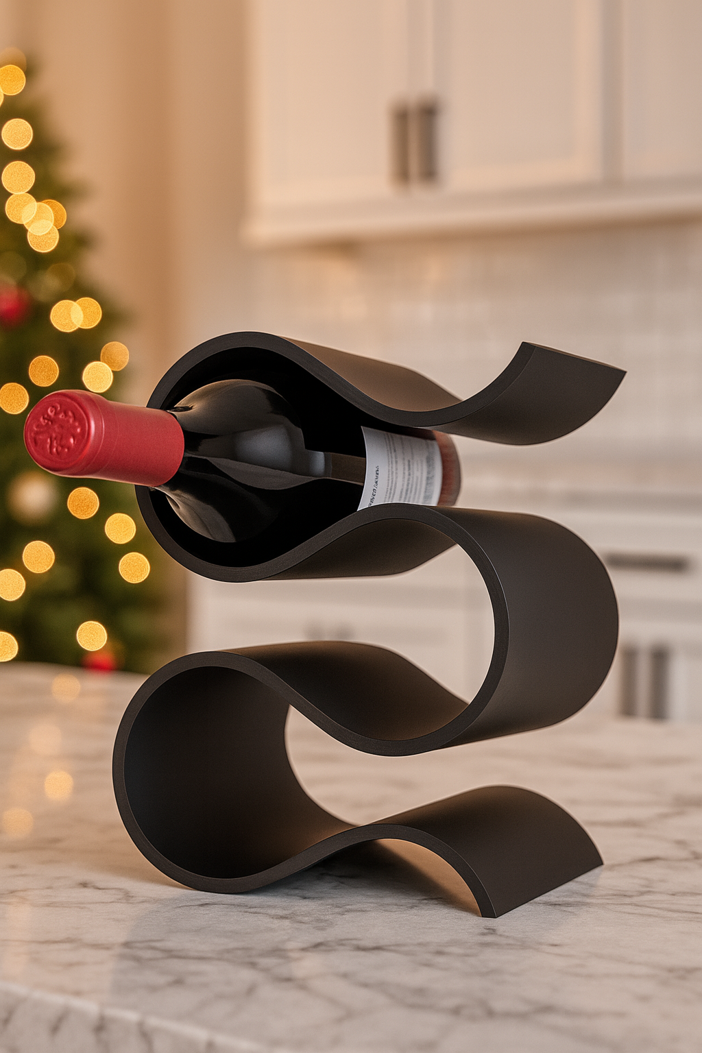 WaveBottle™ – Support Ondulé Design pour Bouteille