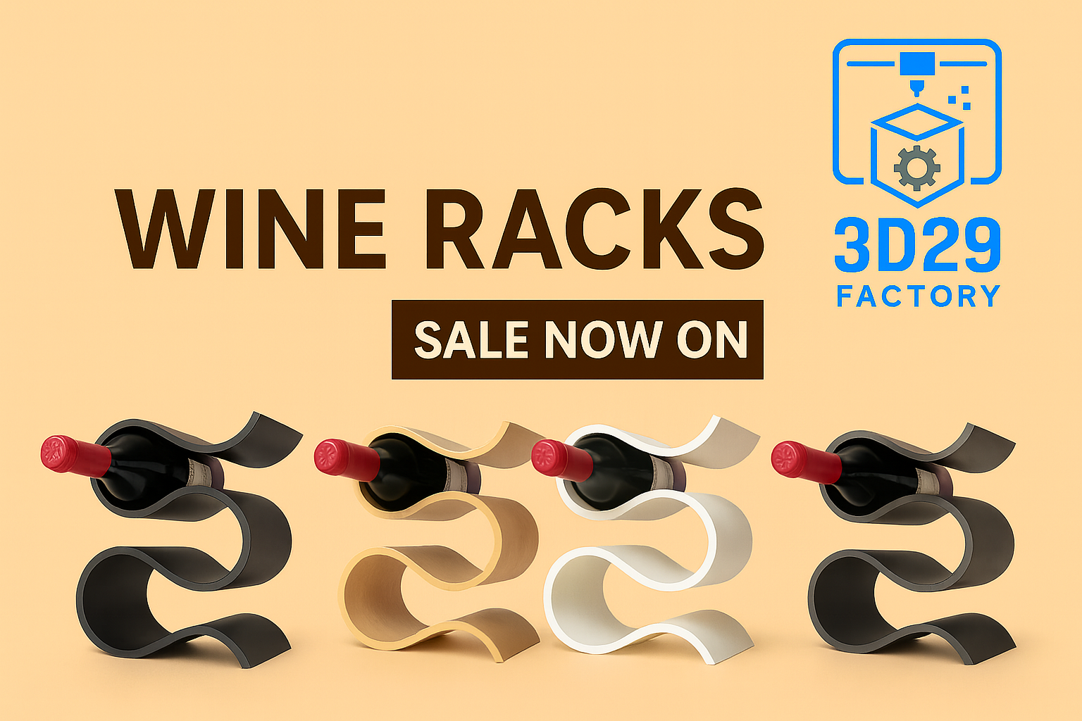 WaveBottle™ – Support Ondulé Design pour Bouteille