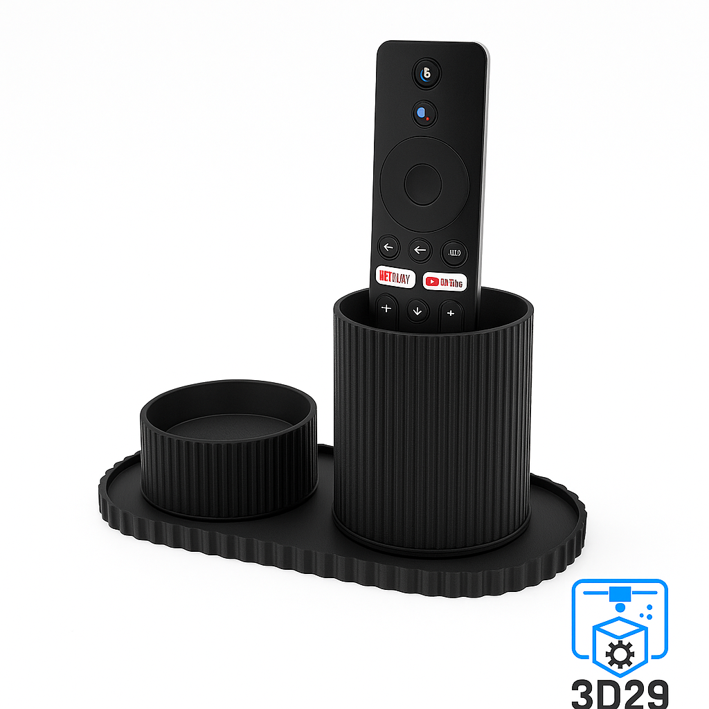 Organisateur de Salon 3D – Télécommandes & Dessous de Verre