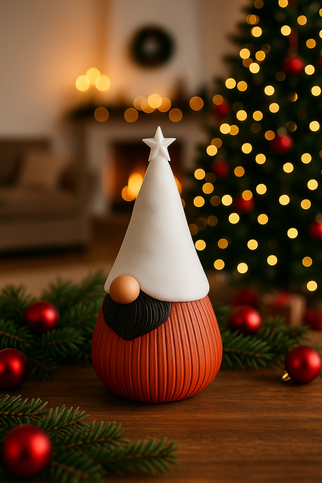 Lutin de Noël décoratif “Néo le Barbu”