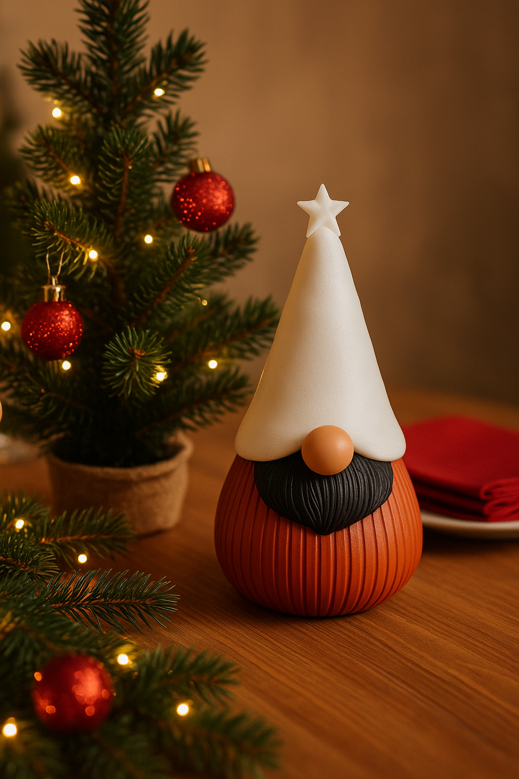 Lutin de Noël décoratif “Néo le Barbu”