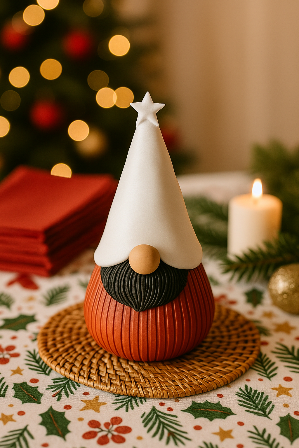 Lutin de Noël décoratif “Néo le Barbu”