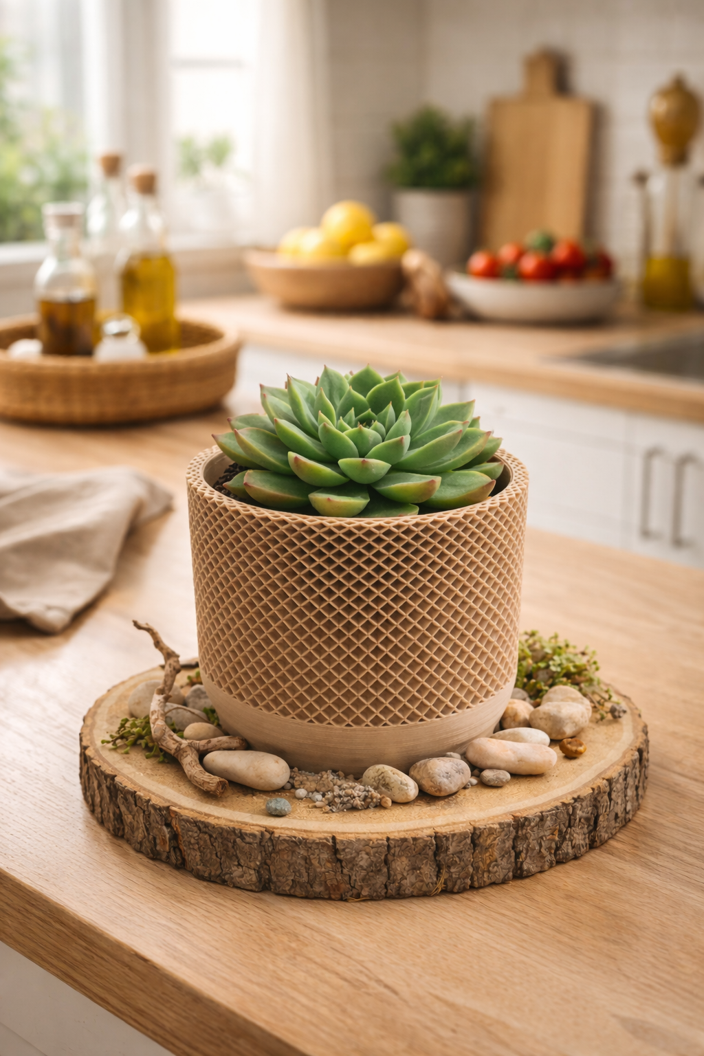 🌿 STRIA – Vase Design Imprimé en 3D
